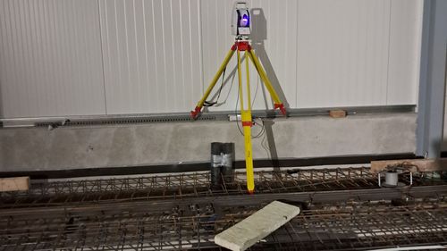 Magnetic Meter Ruler For Racking Inspection Measurement of Mobile Racking Systems : Trigonos Metrology